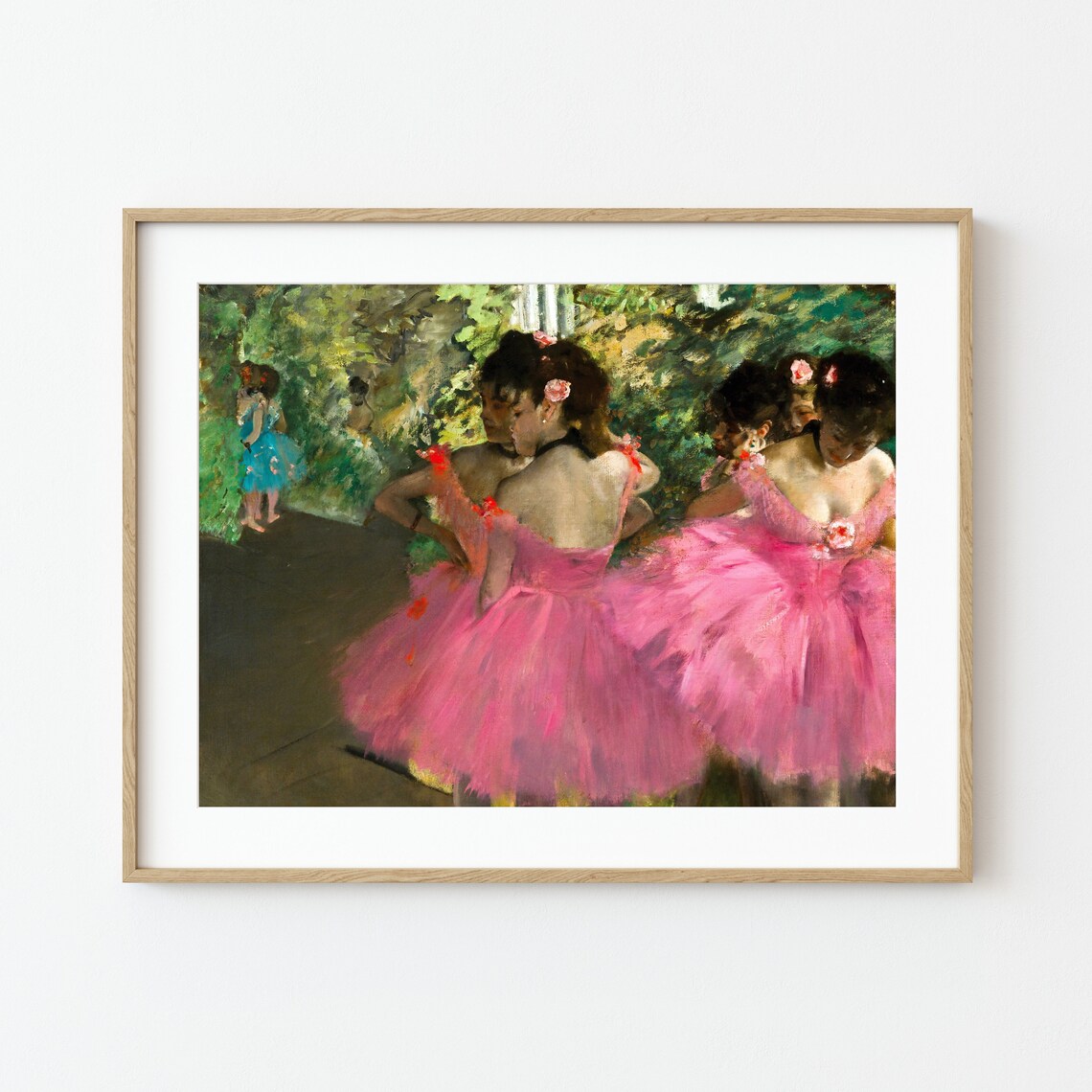 Edgar Degas Pink Dancers, Impressionist Ballet Art Print