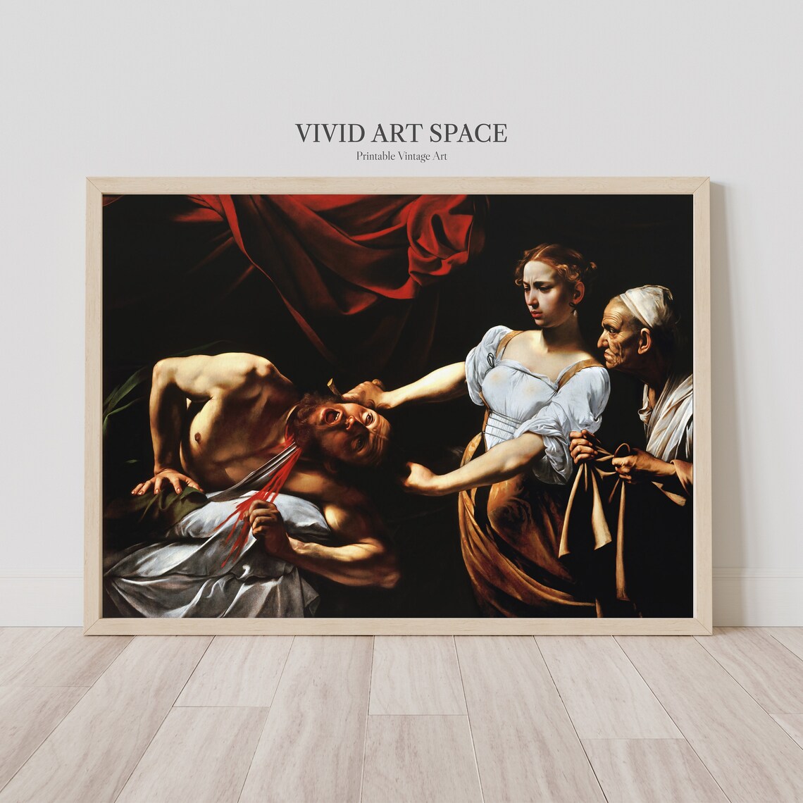 Judith Beheading Holofernes Caravaggio Art Print - Image 3