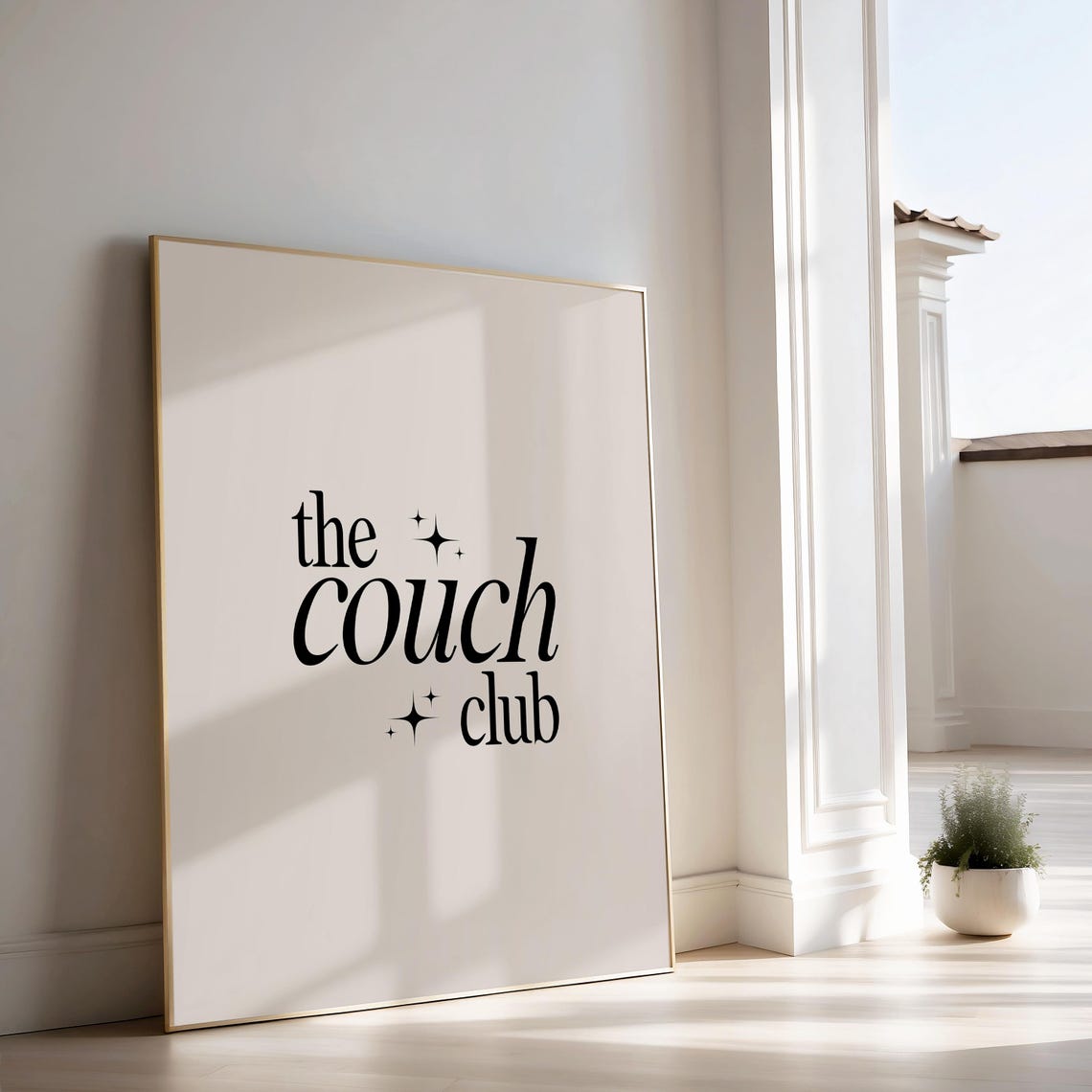 The Couch Club Cozy Homebody Typography Poster for Living Rooms - Image 2