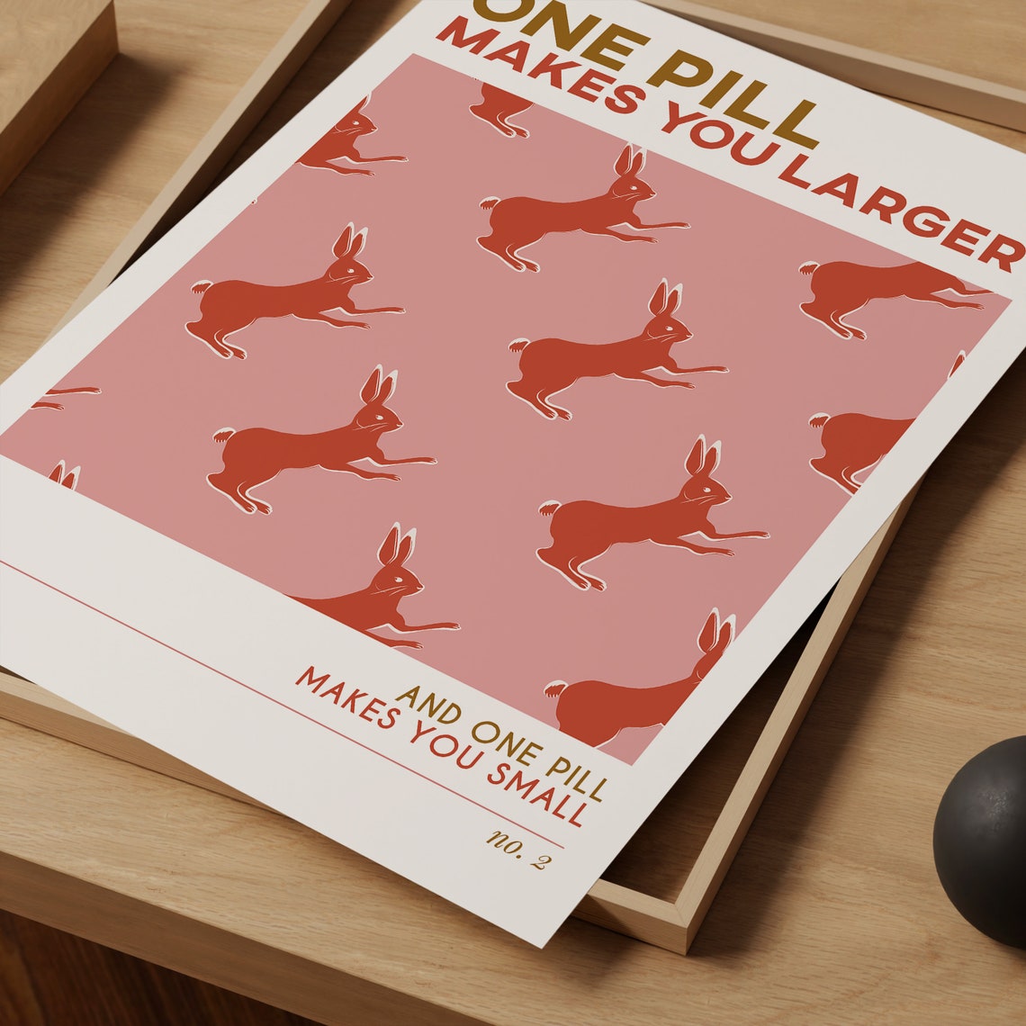 Jefferson Airplane White Rabbit One Pill Lyric Rabbit Poster - Image 4