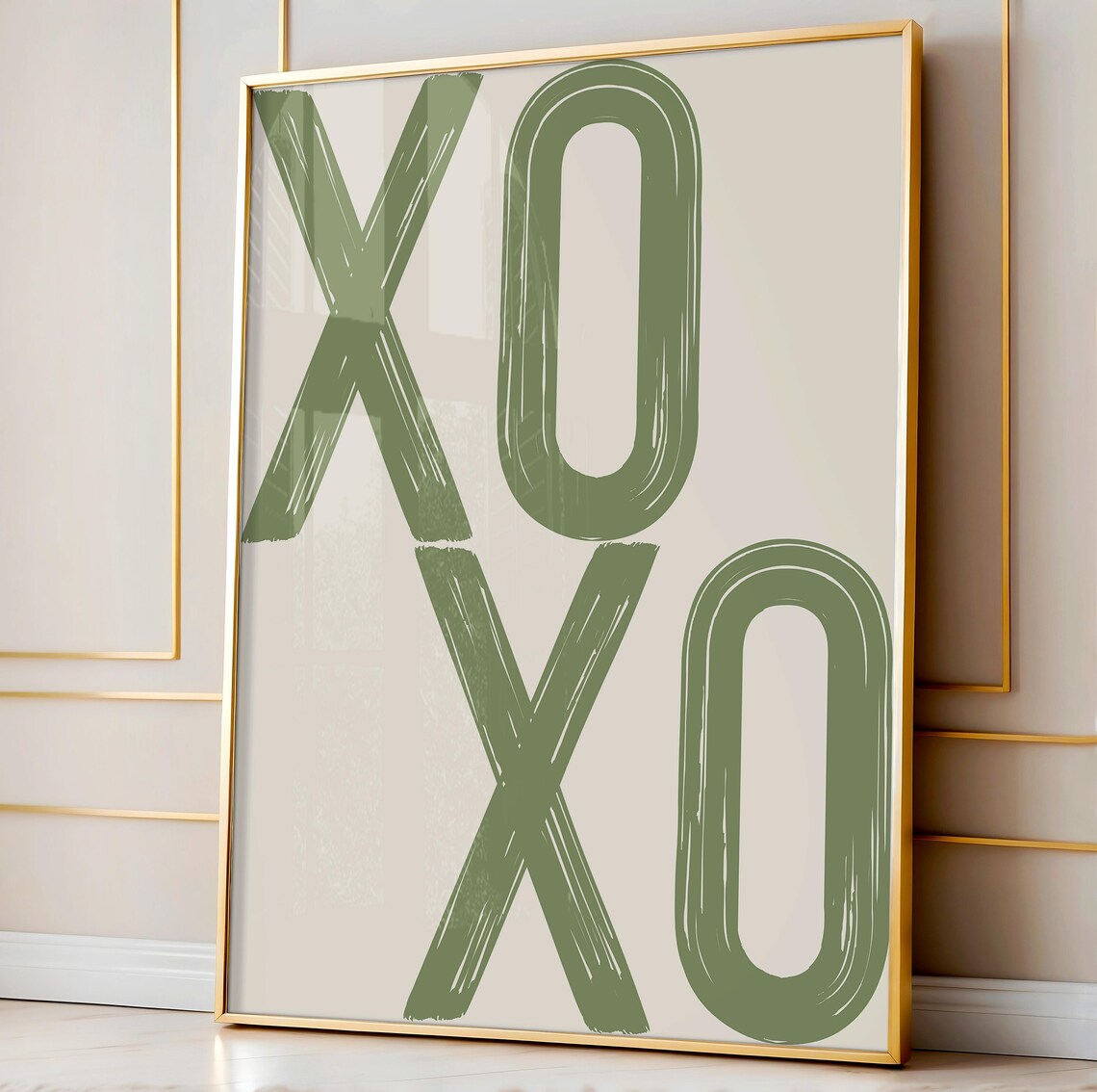 Xoxo Print, Retro Aesthetic Graffiti Wall Art