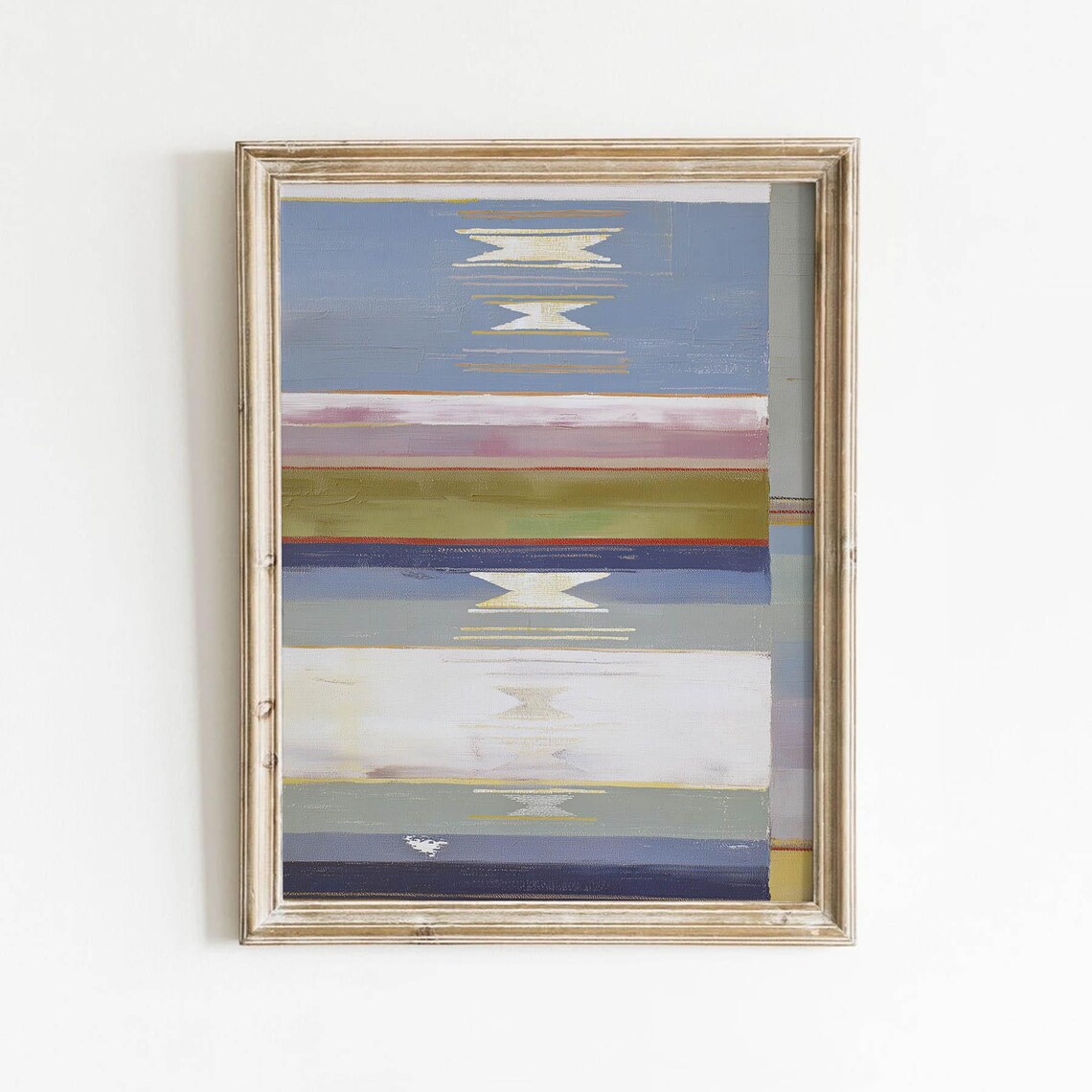 Stripe Abstract Geometric, Modern Minimalist Painting