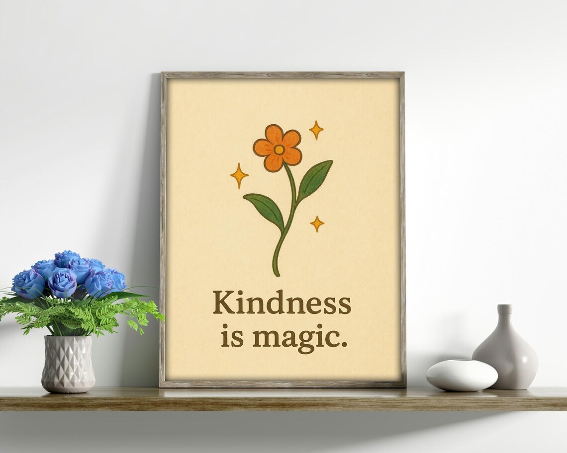 Kindness Is Magic - Inspirational Quote Art - Image 3