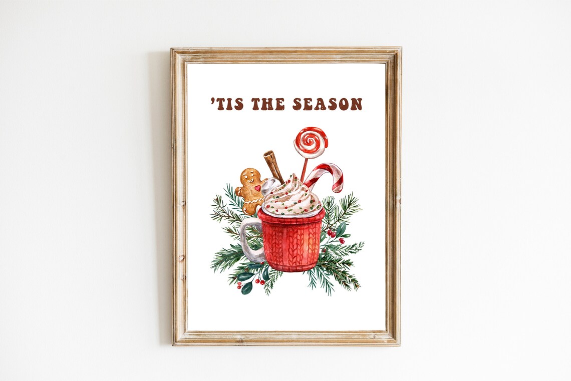 Hot Chocolate Christmas Bar Sign Poster - Image 2