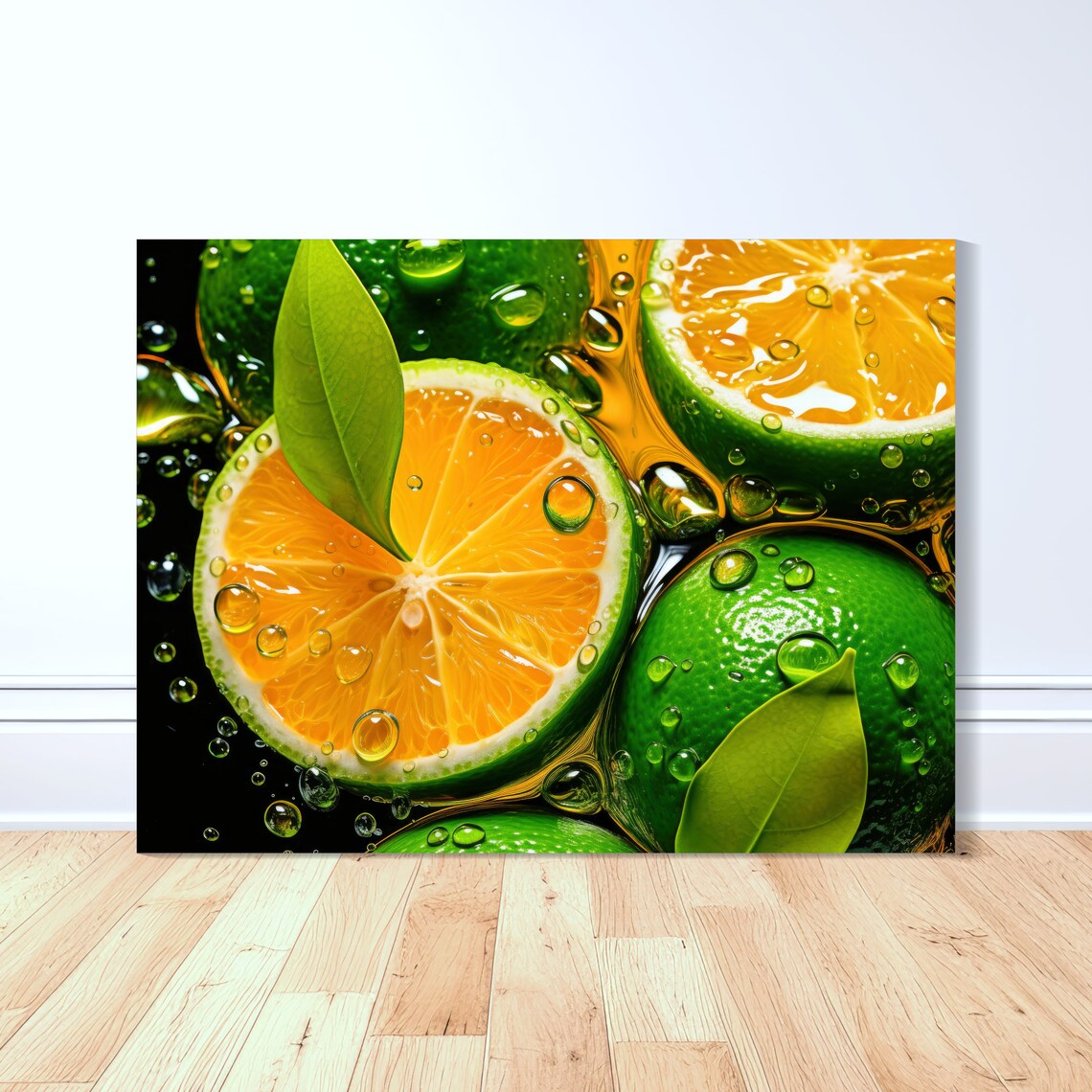 Calamansi Sliced Art Print, Filipino Food Gift