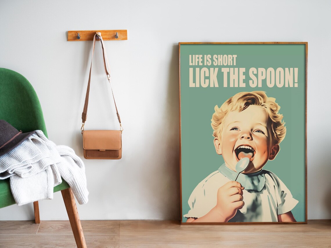 Funny Kitchen Retro Poster, Vintage Kitchen Humor - Image 5