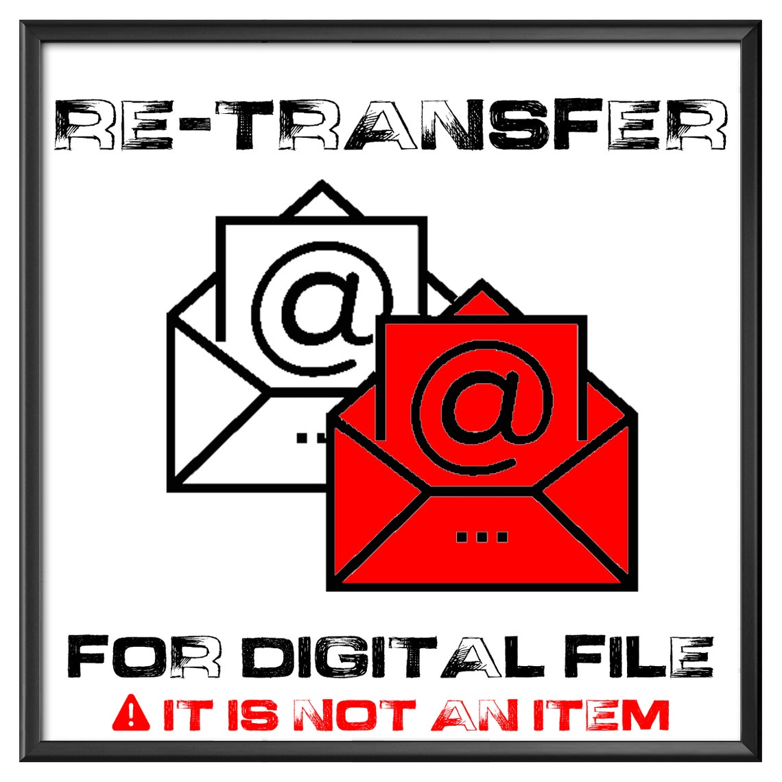 Re Transfer Service - Minimal Text Art