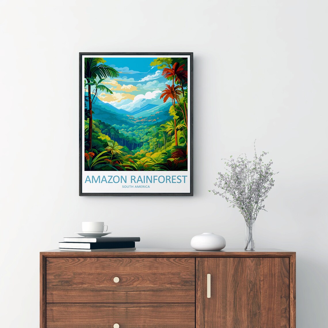 Amazon Rainforest Travel Poster, South America - Image 2