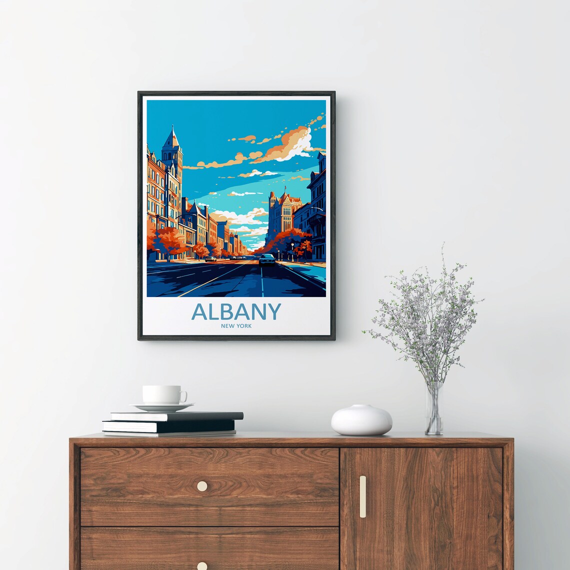 Albany Travel Print, New York Wall Decor - Image 2
