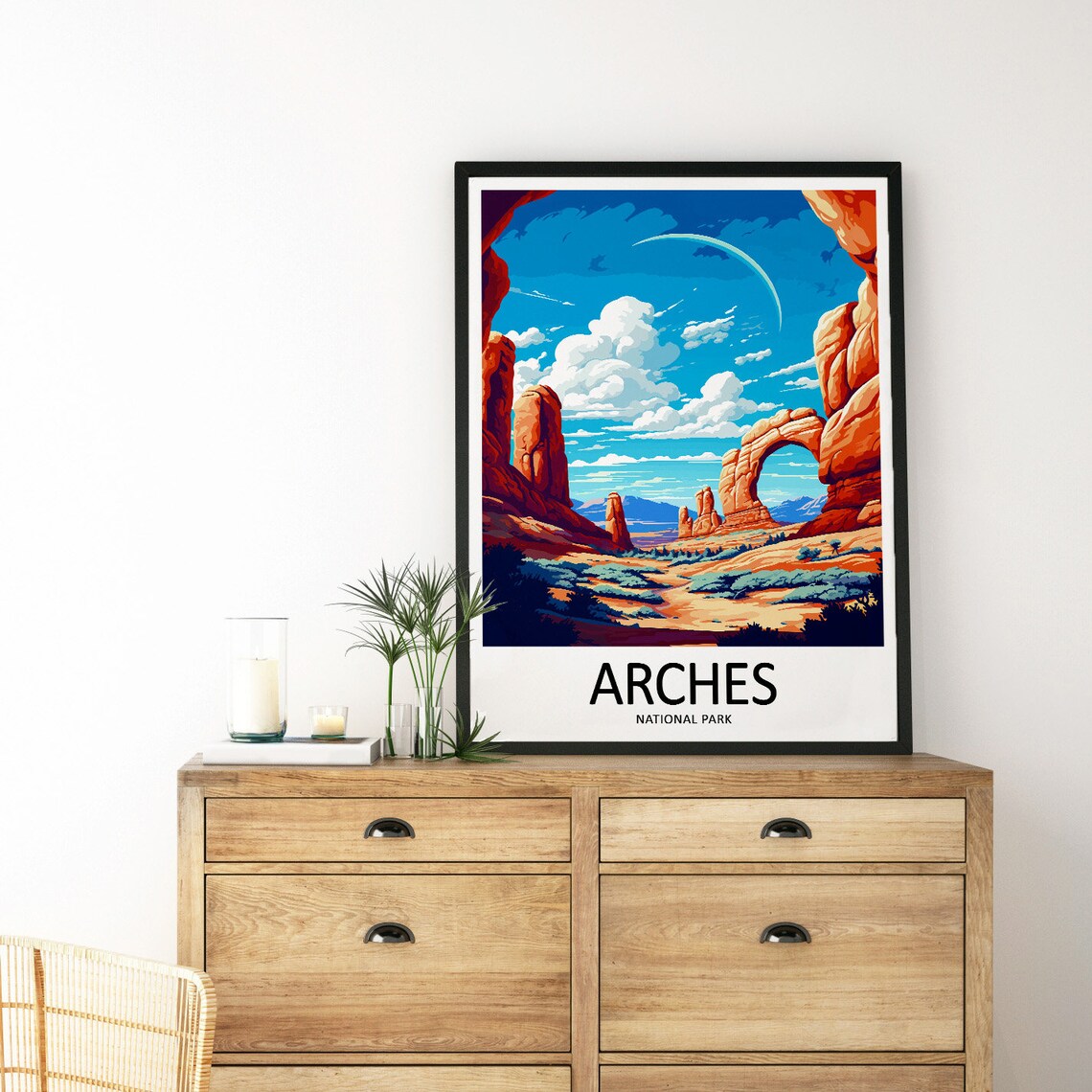 Arches National Park Travel Poster, Landscape Hiking Gift - Image 3