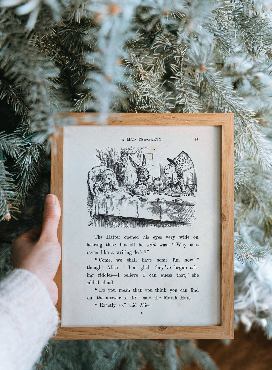 Alice In Wonderland Mad Tea Party Page 97 Illustration Art Print - Image 4