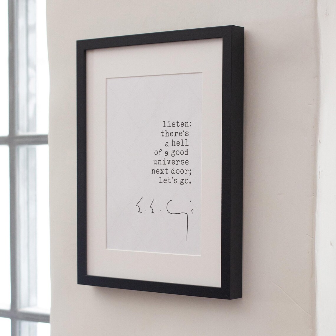 E. E. Cummings Quote Print, Universe Reading Nook Decor - Image 4