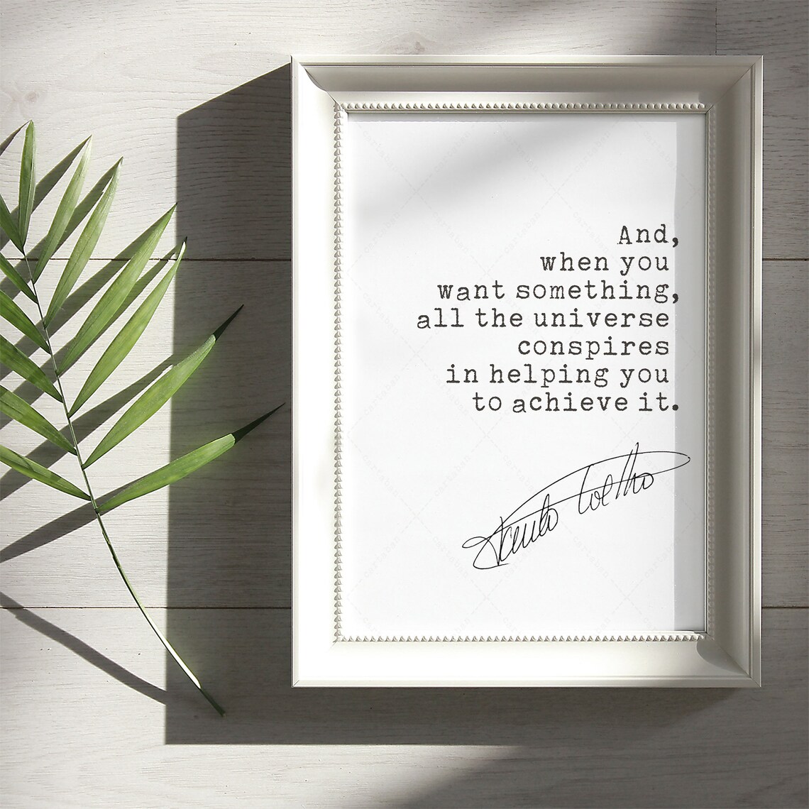 Paulo Coelho Quote, The Alchemist Book Lover Art Print - Image 2
