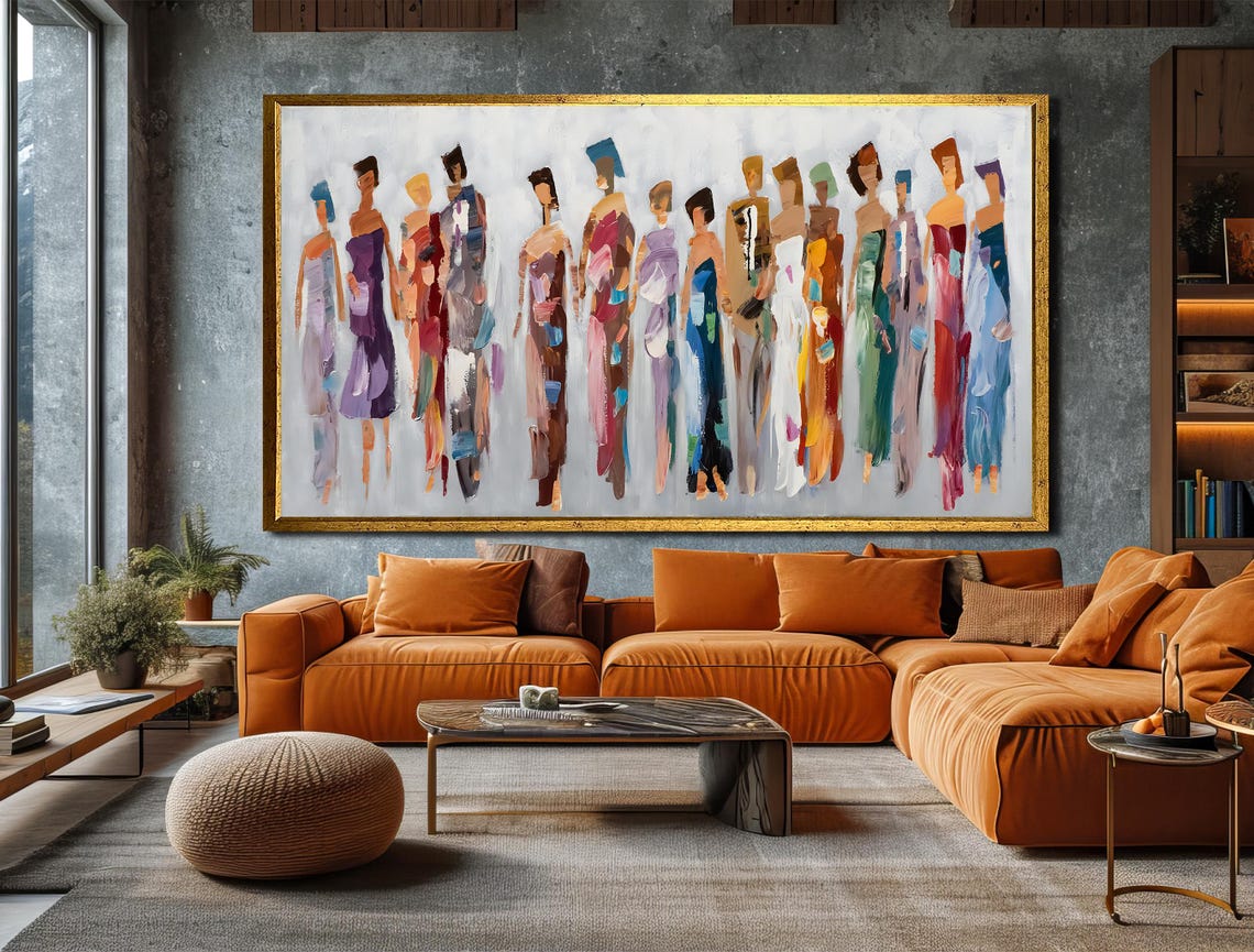 Fashionable Abstract Figures Line Colorful Modern Art Style Poster - Image 4