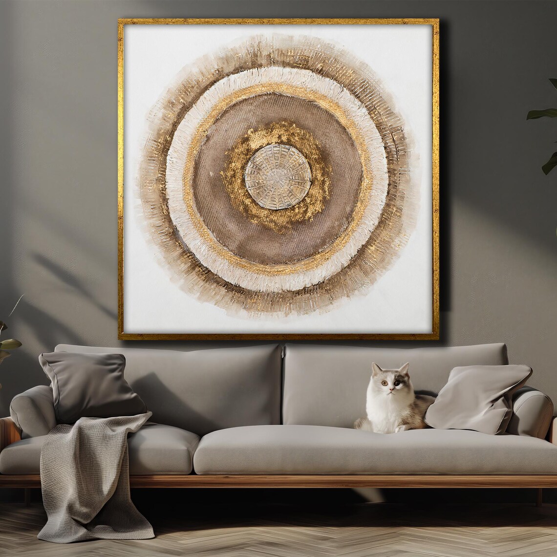 Mandala Nature Abstraction, Intricate Textured Circles - Image 4