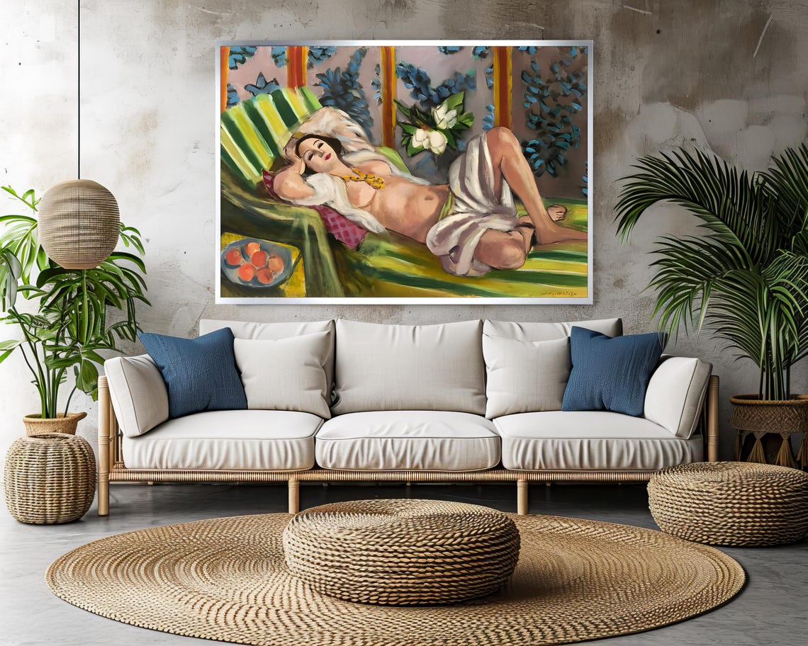 Henri Matisse Odalisque Couchée aux Magnolias Reclining Poster - Image 3