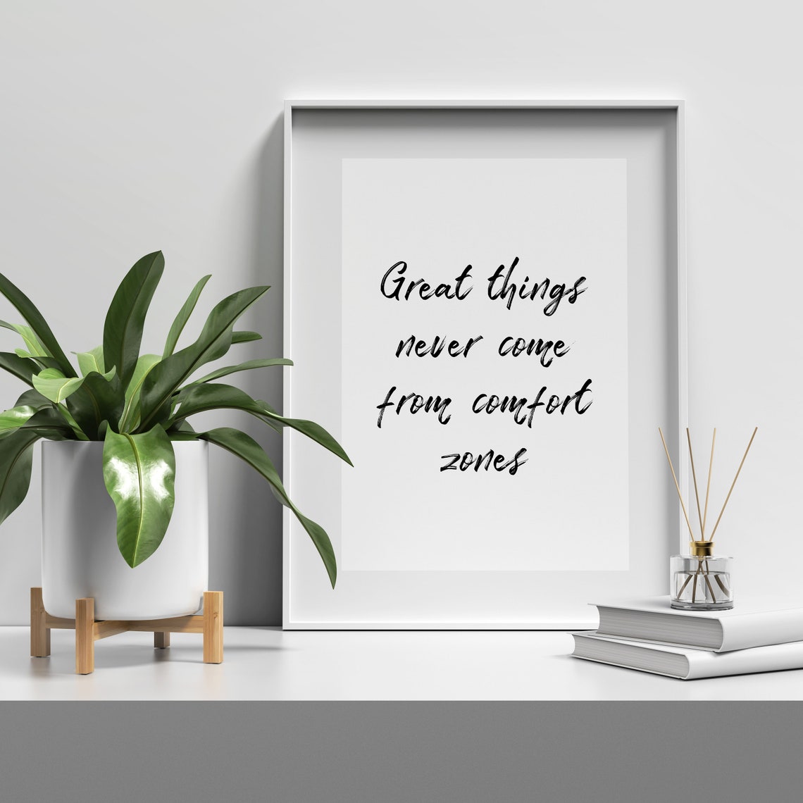 Great Things Never Come From Comfort Zones Motivational Print - Image 5