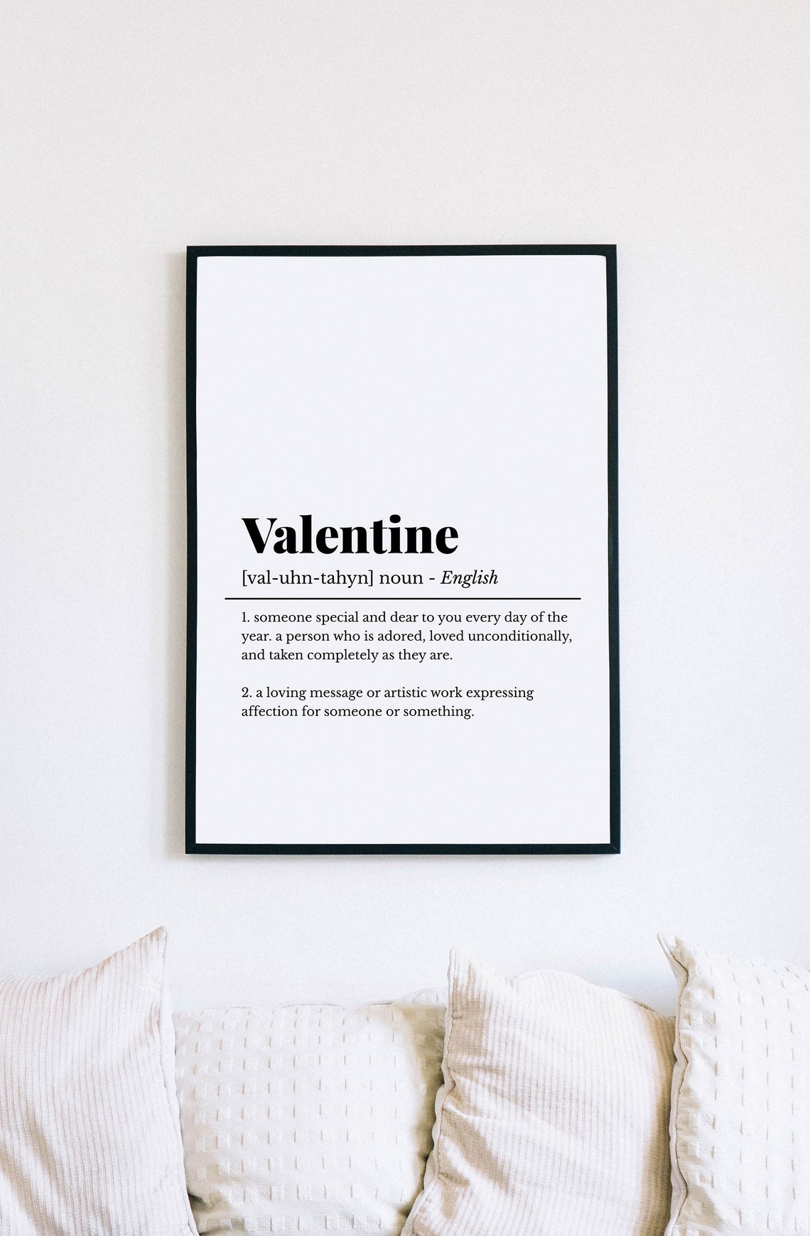 Valentine Dictionary Definition Love Quote Romantic Style Decor Poster - Image 5