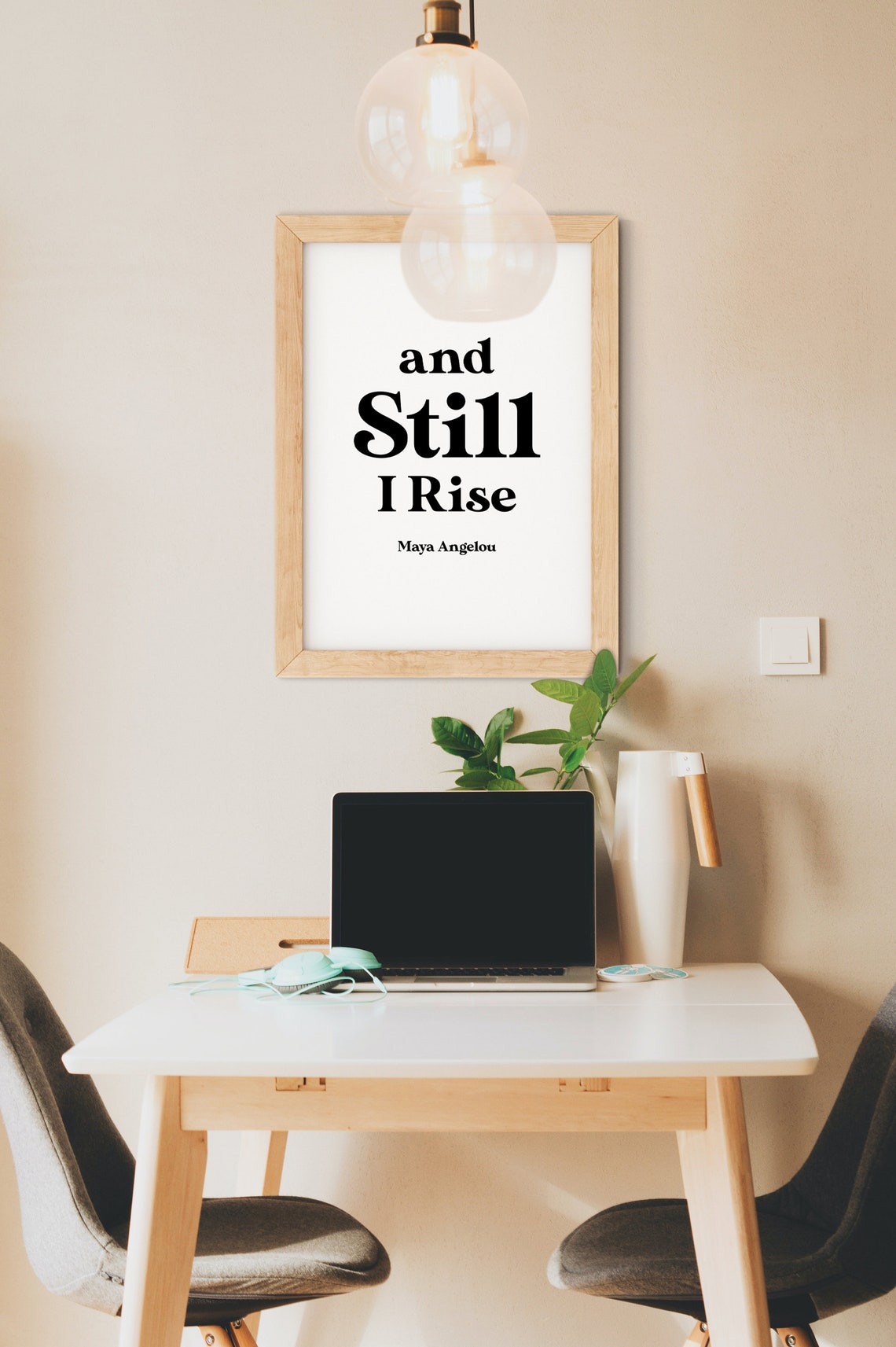And Still I Rise Maya Angelou Quote Poster Inspirational Wall Decor - Image 5