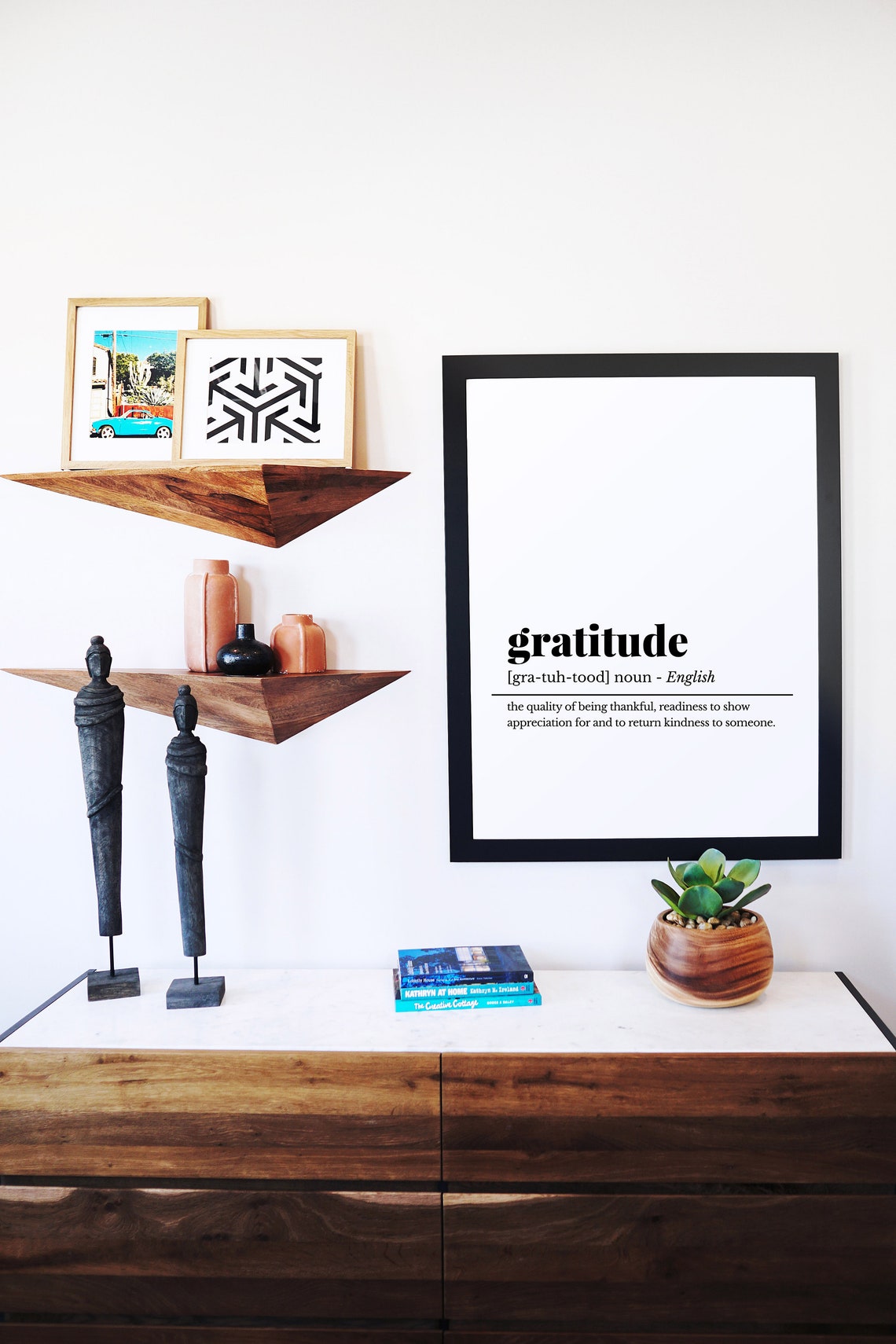 Gratitude Definition Thankful Quote Inspirational Office Decor Print - Image 3
