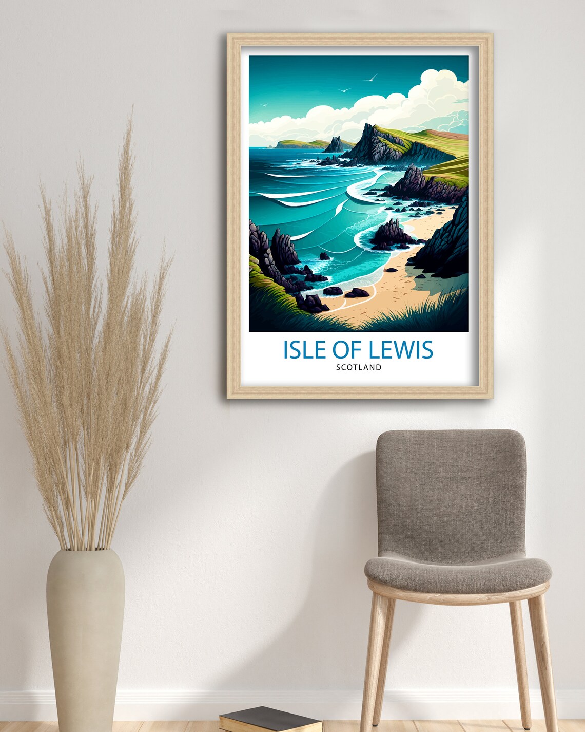Isle Of Lewis Travel Poster, Lewis Home Decor - Image 3