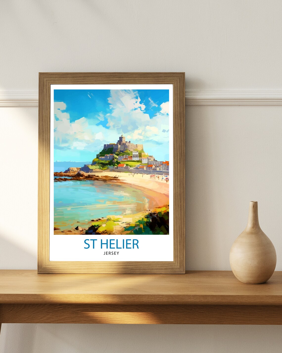 St Helier Jersey Travel Poster, Wall Decor - Image 2
