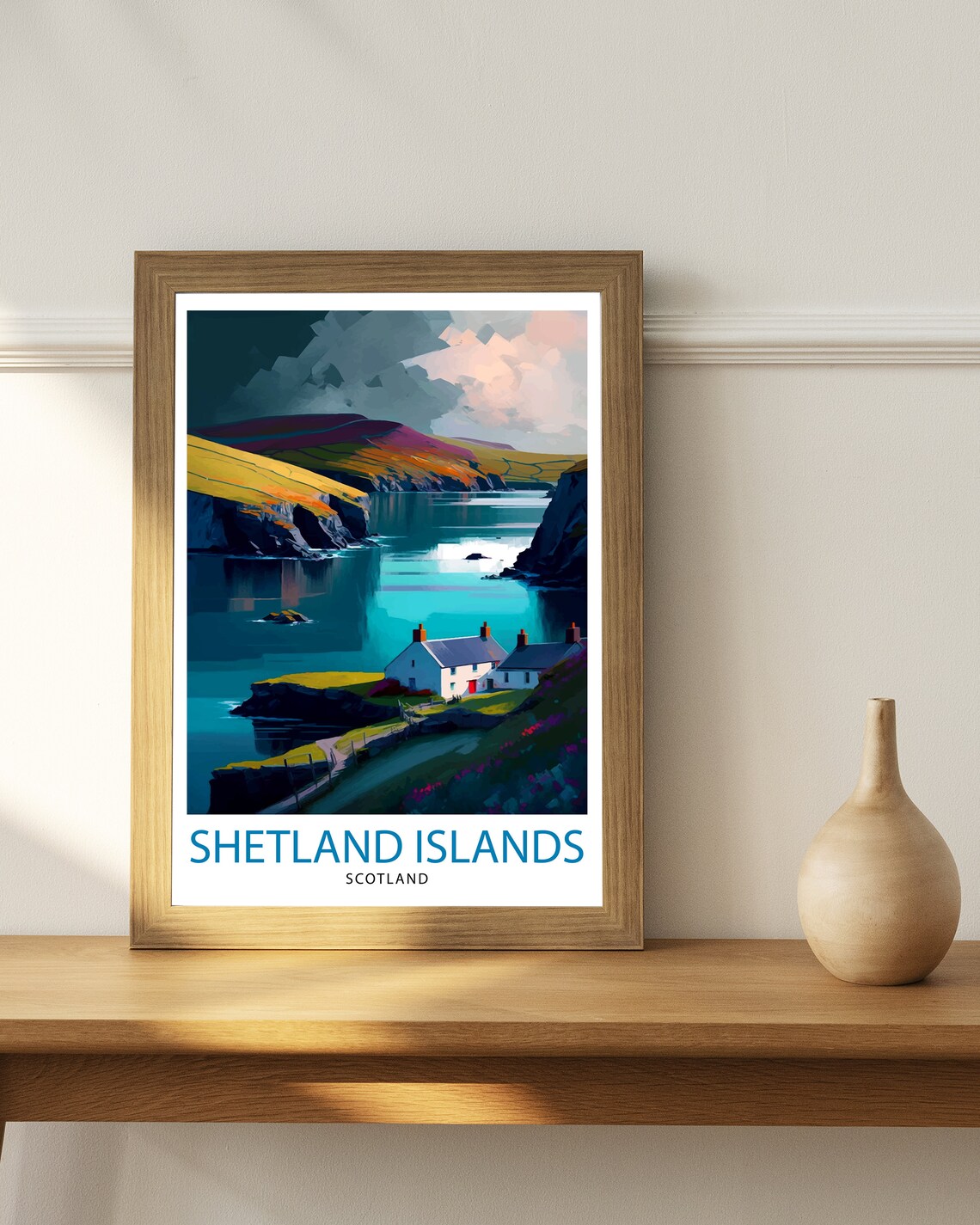 Shetland Islands Travel Poster, Scotland Wall Decor - Image 2