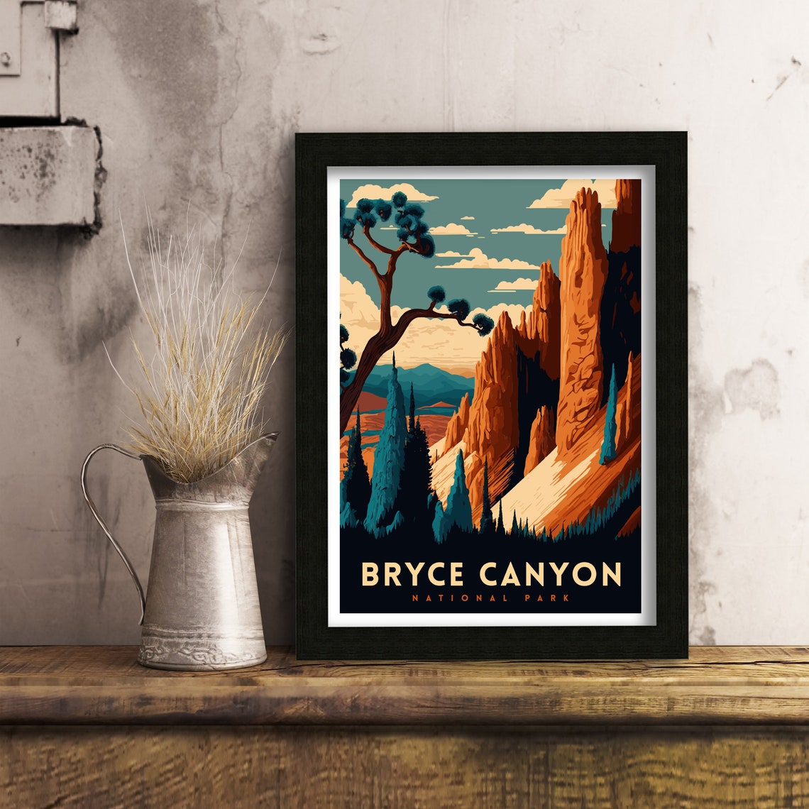 Bryce Canyon National Park Utah Hoodoo Amphitheater Art Poster - Image 3