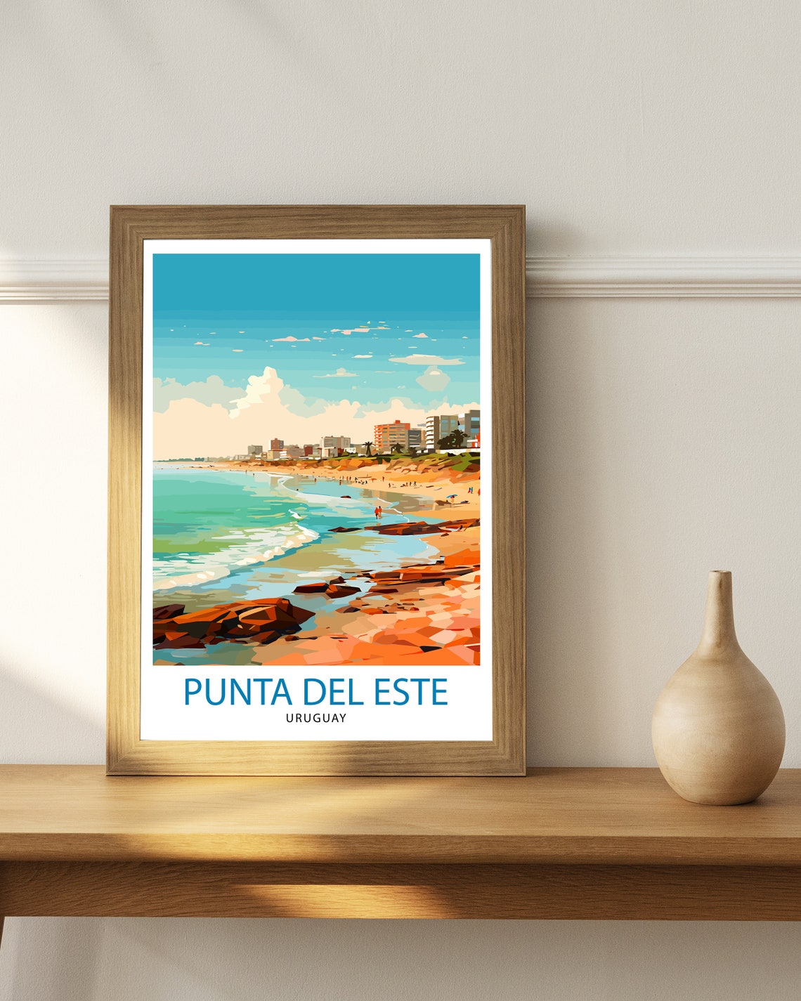 Punta Del Este Travel Print Punta Del Este Wall Decor Punta Del Este Poster Uruguay Travel Prints Punta Del Este Art Print Punta Del Este - Image 2