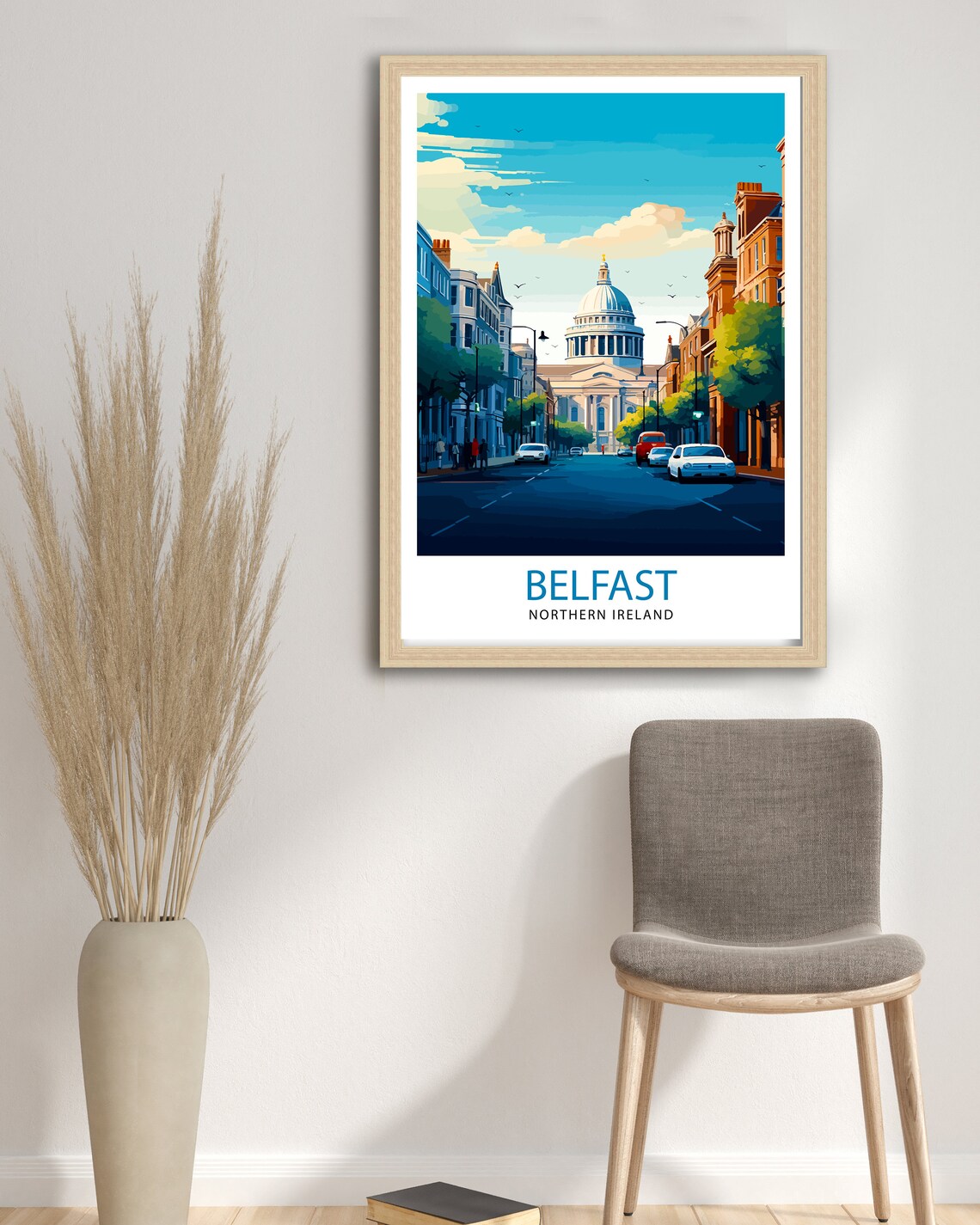 Belfast Northern Ireland Vintage Travel Poster - Image 2