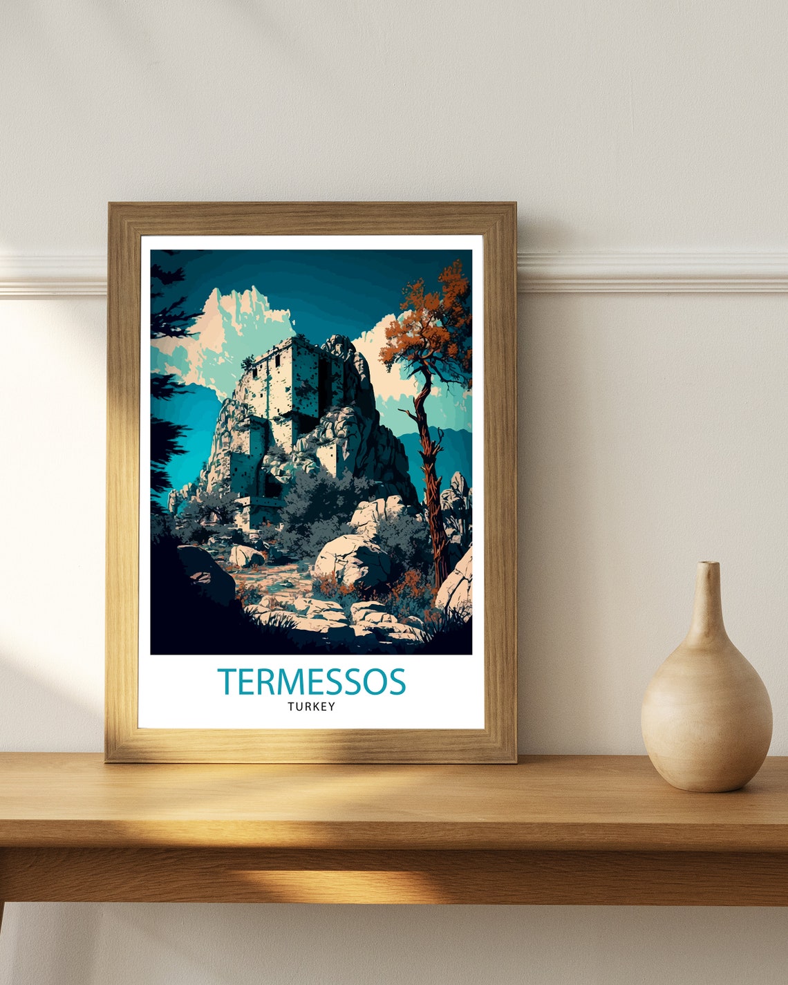 Termessos Turkey Ancient Ruins Mountain Citadel Archaeology Poster - Image 3