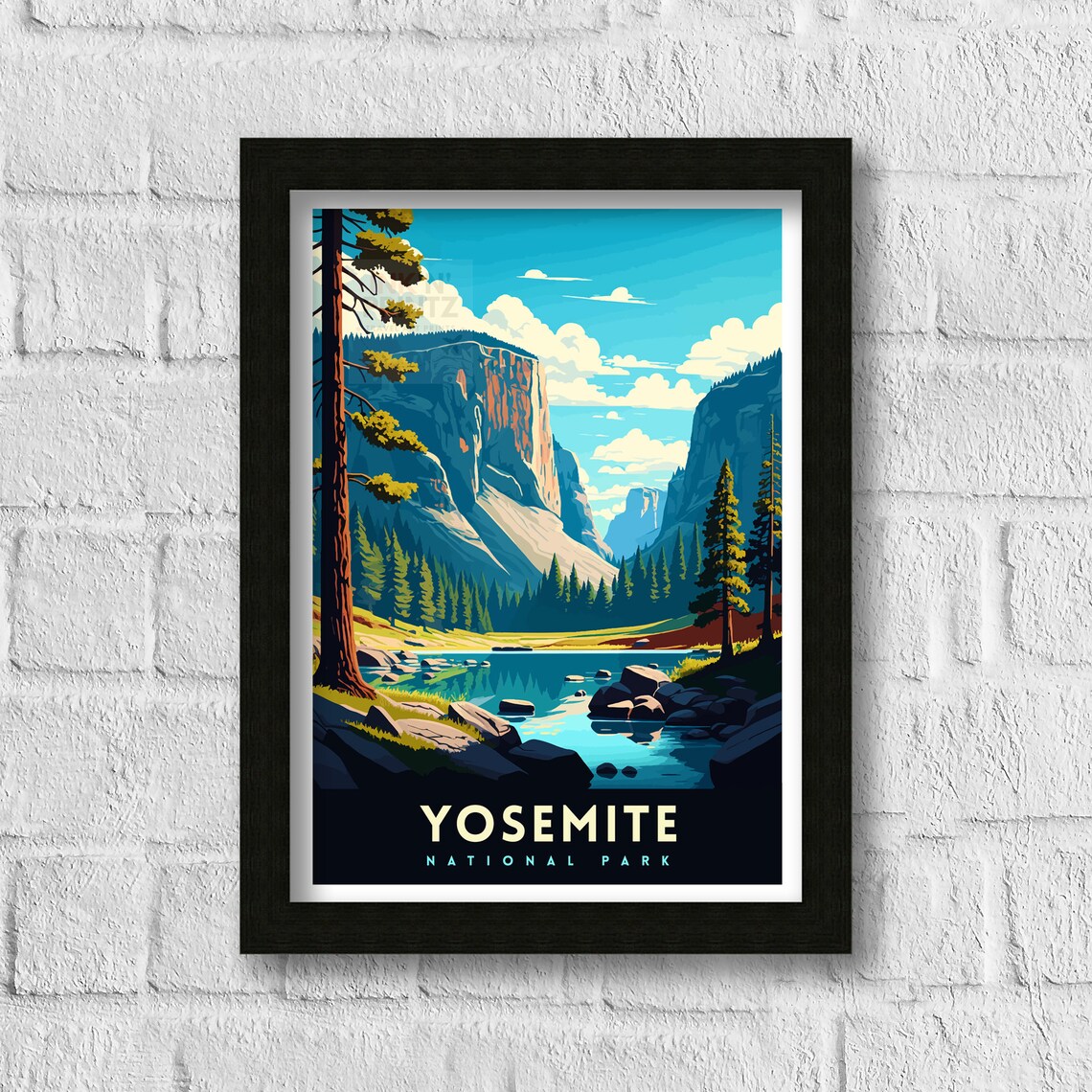 Yosemite National Park Travel Poster, Wall Decor - Image 3
