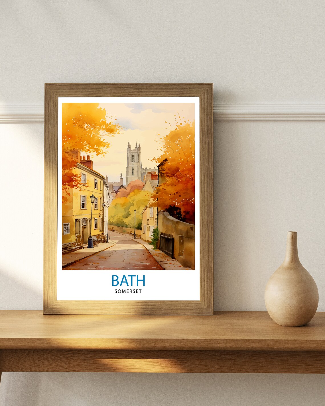 Bath Somerset Travel Poster, England Home Decor - Image 3