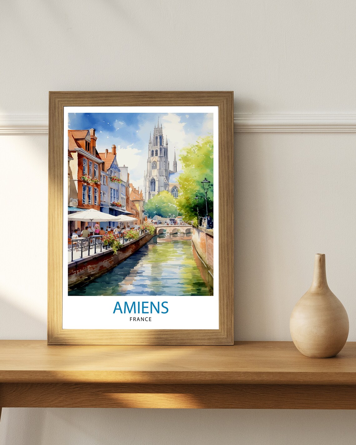 Amiens France Travel Poster, Europe Wall Decor - Image 2