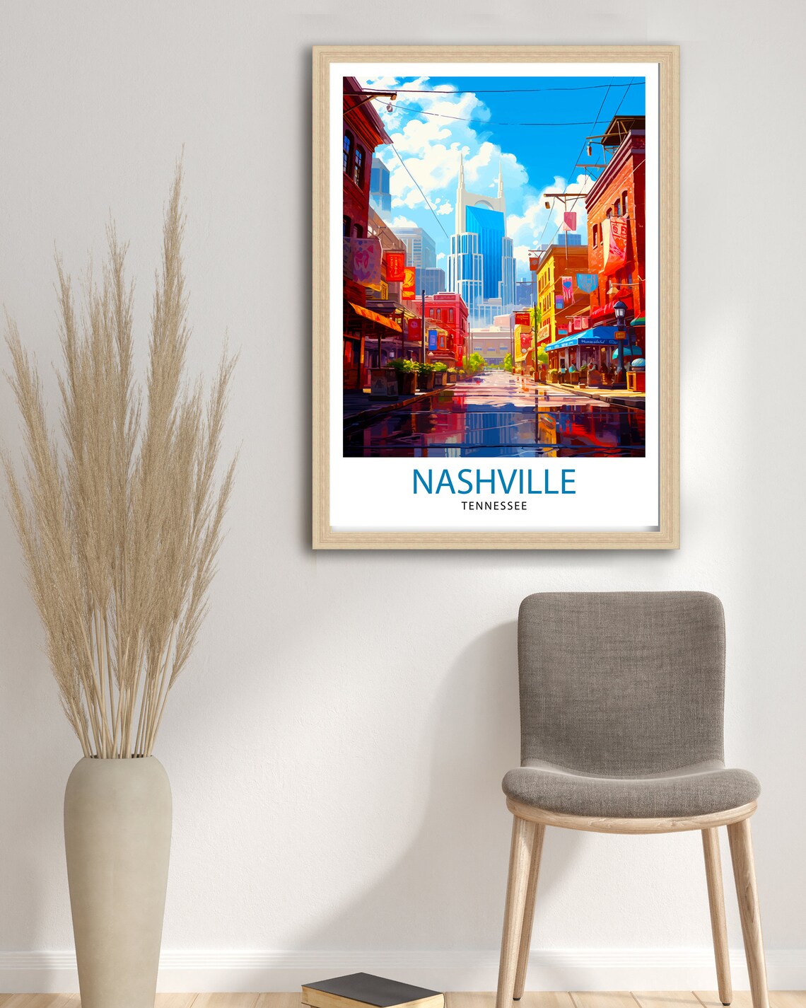 Nashville Travel Poster, Music City Decor - Image 3