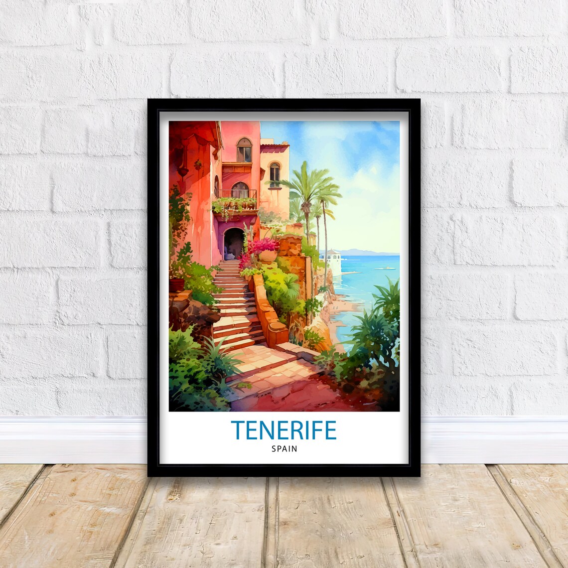 Tenerife Spain Travel Poster, European Home Decor - Image 2