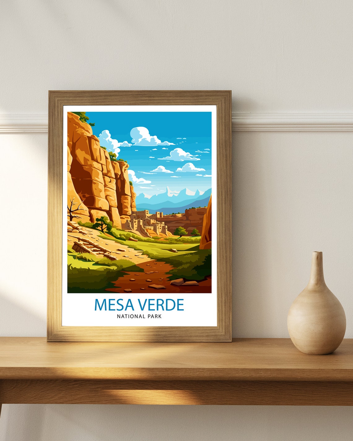 Mesa Verde National Park Cliff Dwellings Canyon Red Rock Poster - Image 3