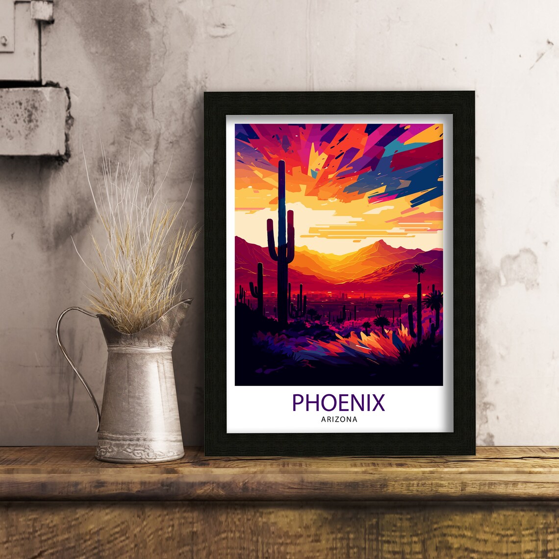 Phoenix Arizona Travel Poster, Home Decor - Image 3
