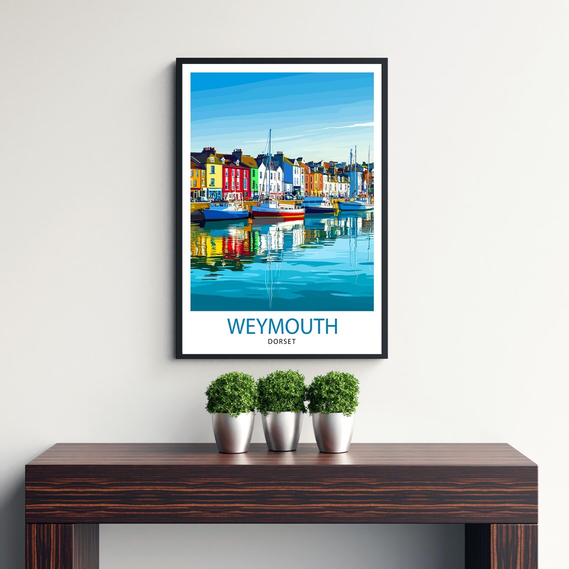 Weymouth Dorset Travel Poster, British Place Print - Image 3