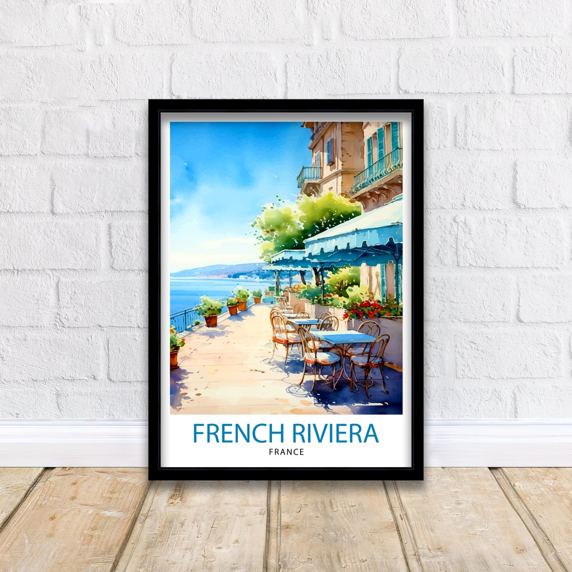 French Riviera France Travel Poster - Image 2
