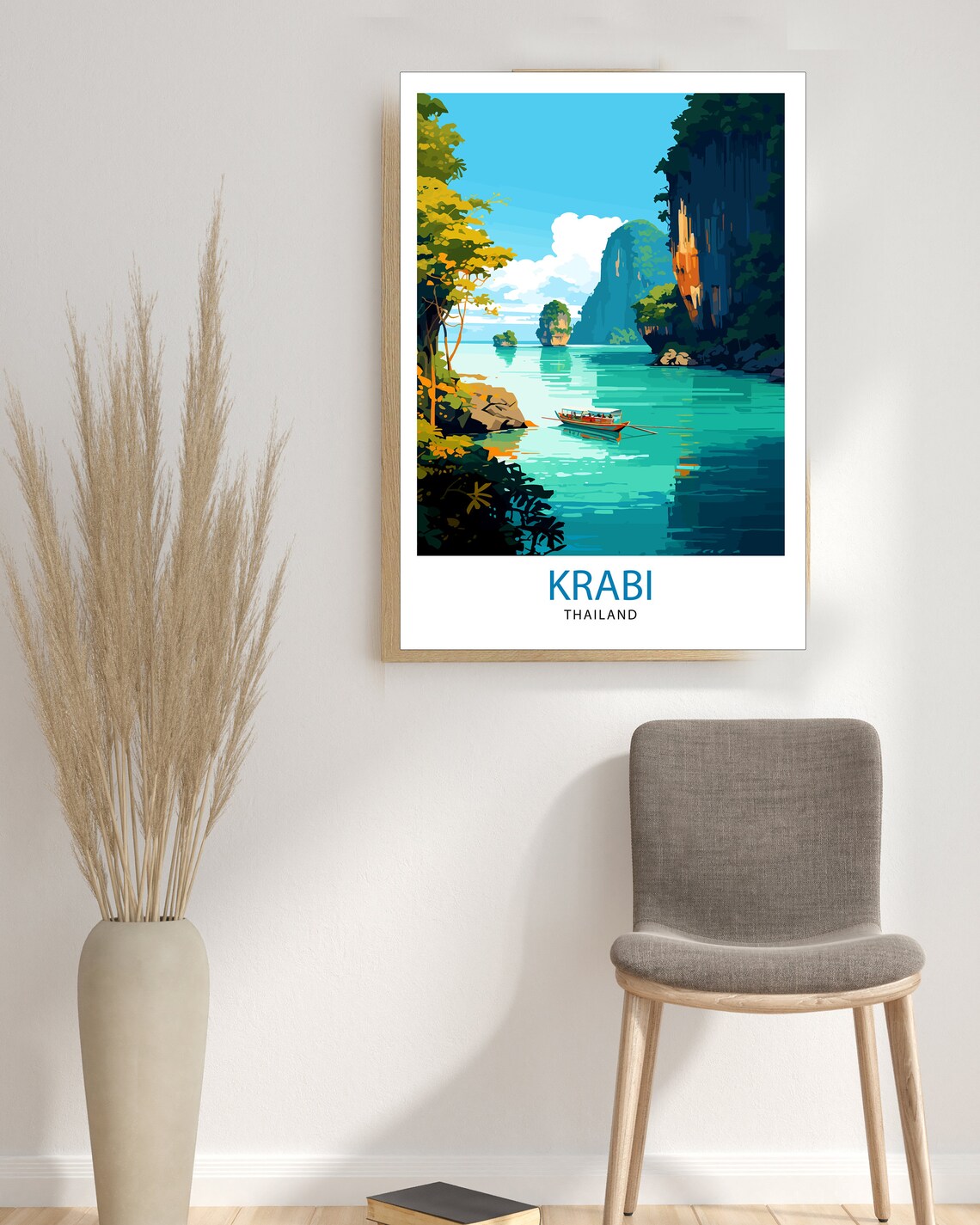 Krabi Thailand Travel Poster, Asia Wall Decor - Image 3