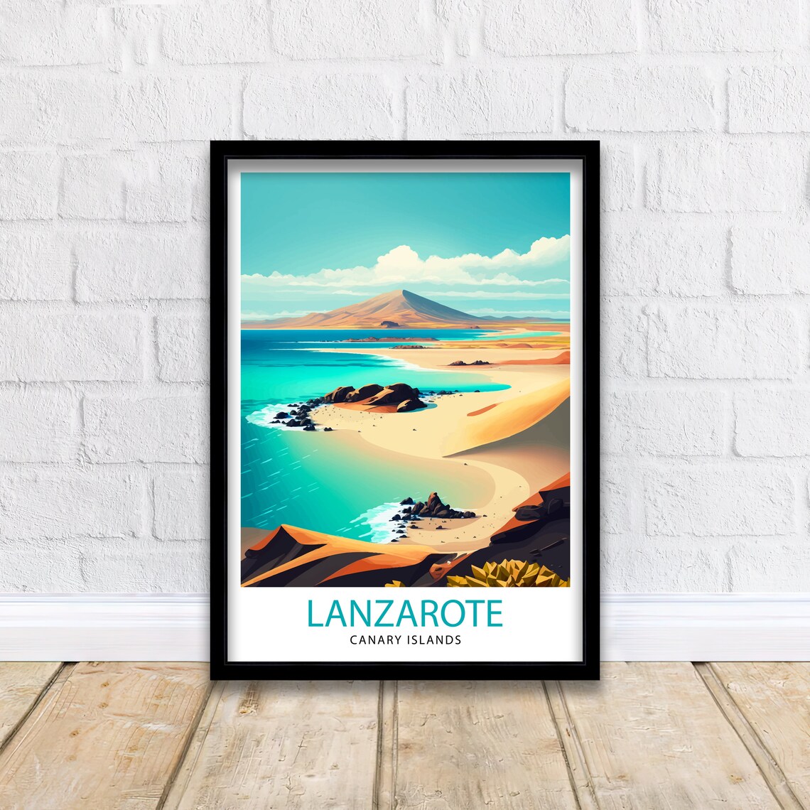 Lanzarote Travel Poster, Spain Wall Art Print - Image 2