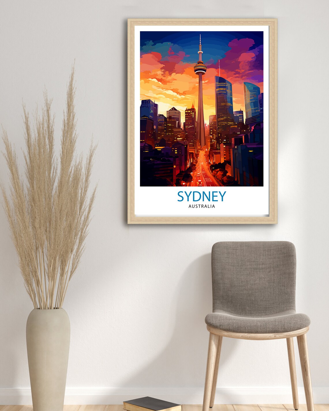 Sydney Australia Sunset Skyline Tower Observation Deck Poster - Image 2