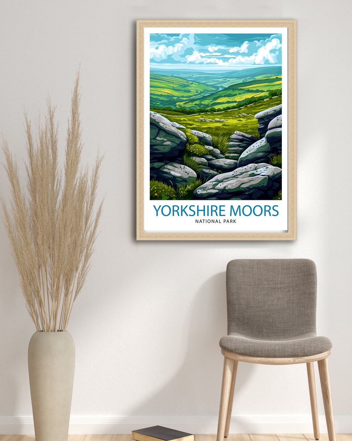 Yorkshire Moors National Park Rolling English Countryside Poster - Image 2