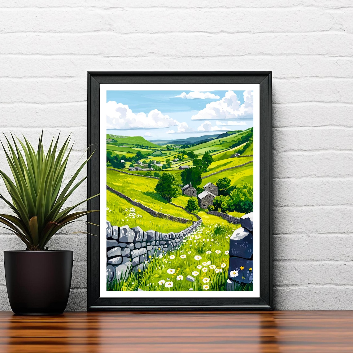 Peak District Travel Poster, English Countryside - Image 2