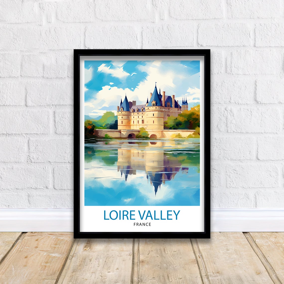 Loire Valley France Travel Print France Wall Decor Loire Valley Poster Chteaux De La Loire Prints France Art Print Loire Valley - Image 2