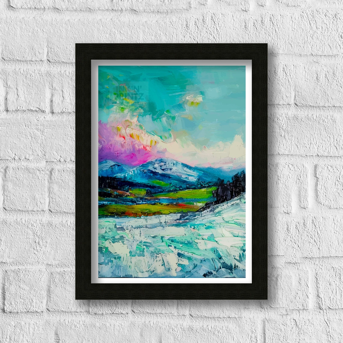 Pen Y Fan Wales Abstract Print Pen Y Fan Wall Art Pen Y Fan Home Living Decor Wales Illustration Travel Poster Gift Wales Home Decor - Image 3