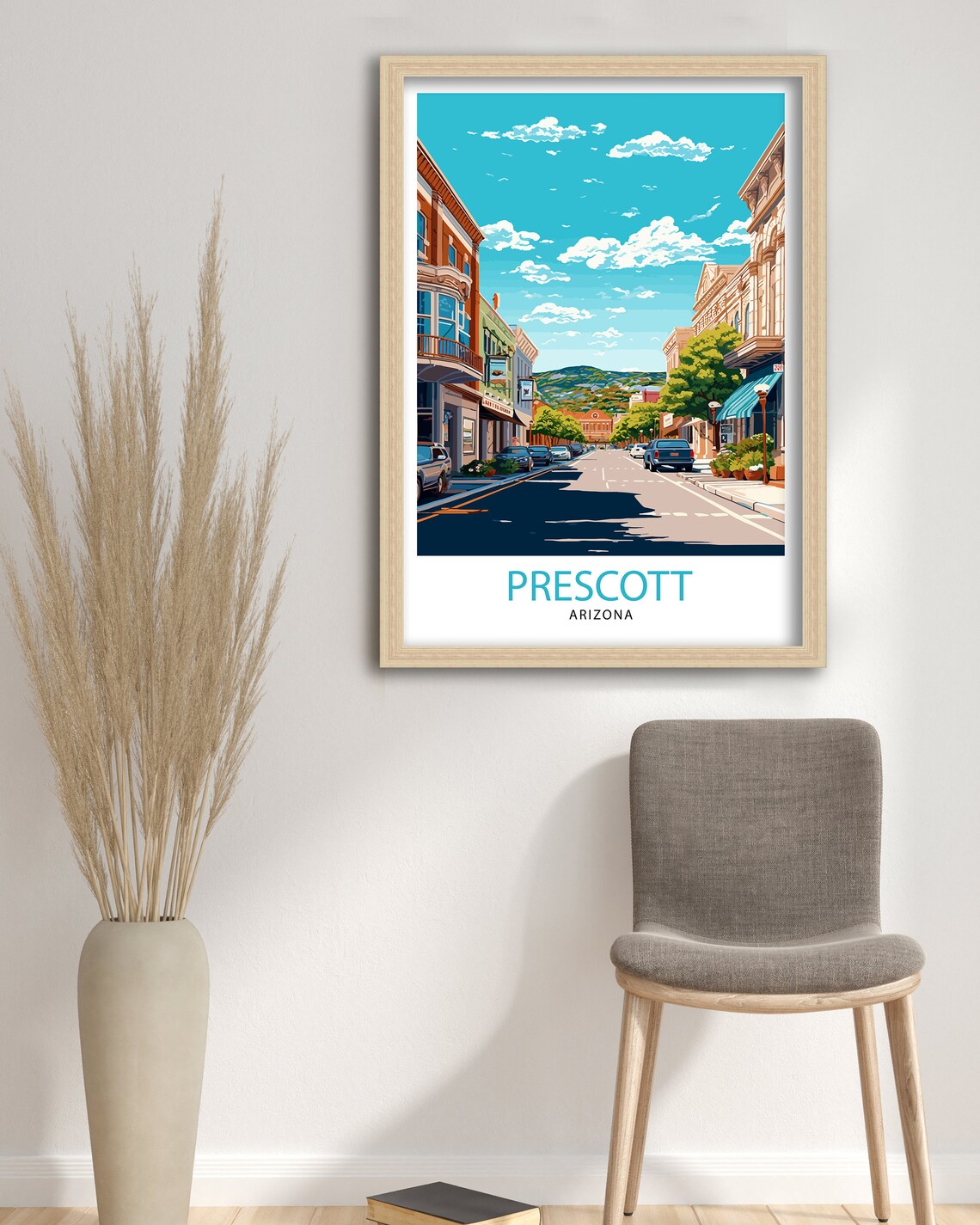 Prescott Arizona Travel Poster, Home Decor Illustration - Image 3