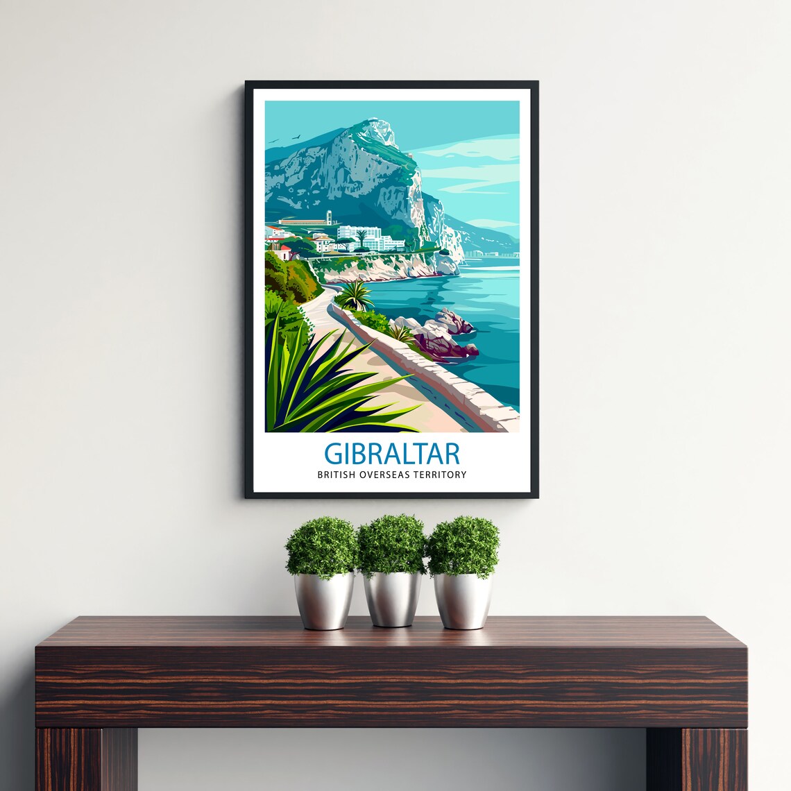 Gibraltar Travel Poster, Europe Wall Decor - Image 3