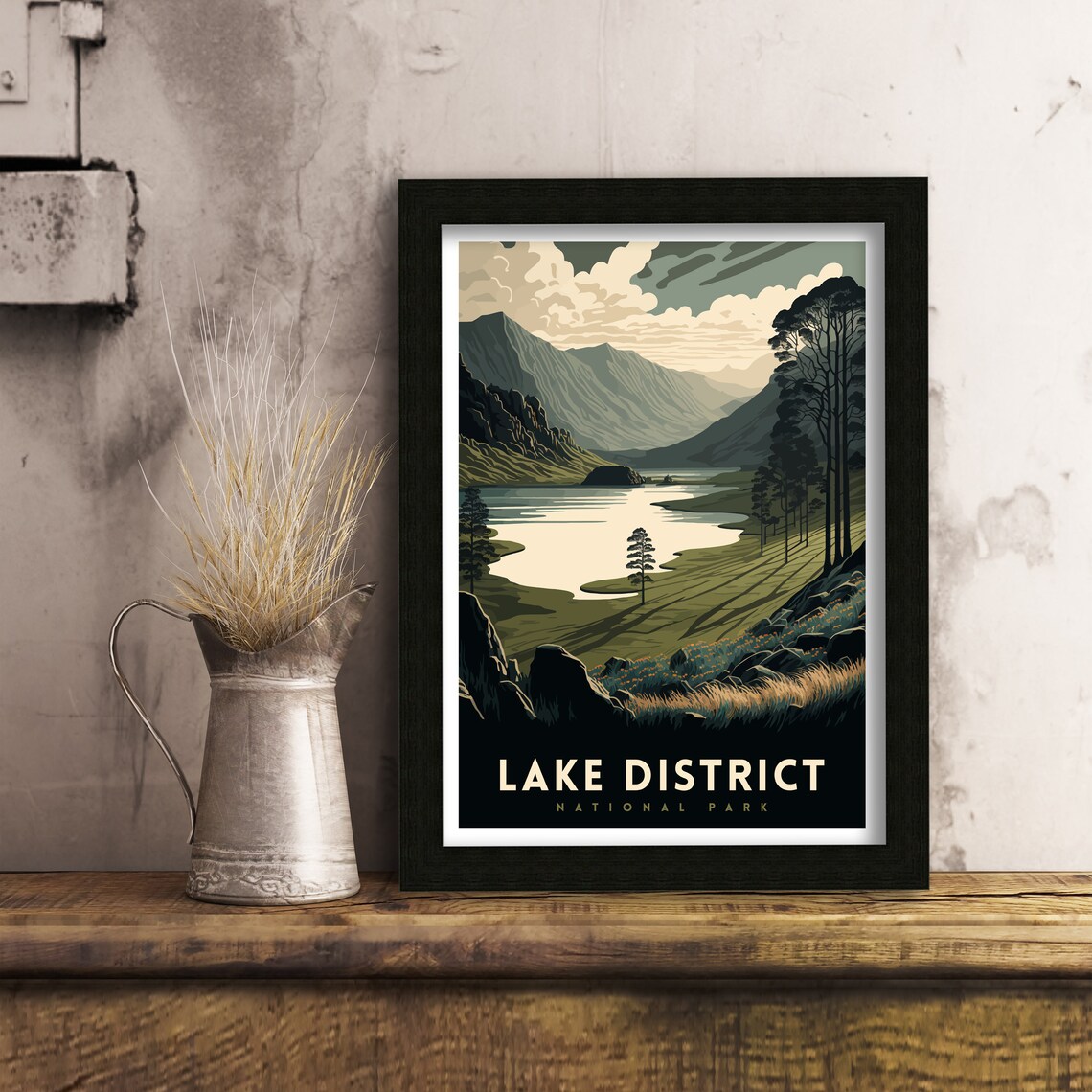 Lake District Travel Poster, Scenic Destination Print - Image 2